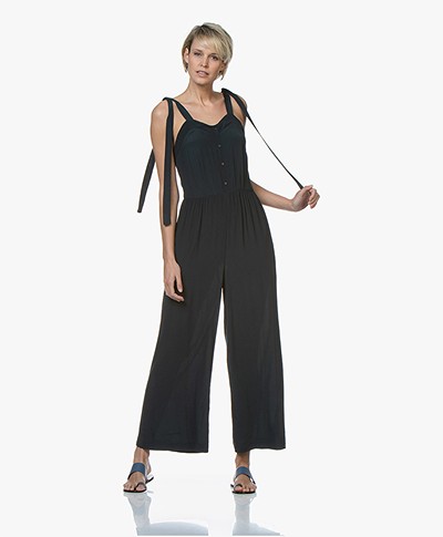 Marie Sixtine Melody Crepe Jumpsuit - Prusse