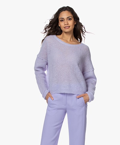 American Vintage Zazow Mohair Blend Sweater - Violet