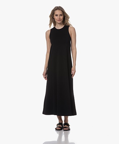 Drykorn Elsanne Interlock Jersey Midi Dress - Black