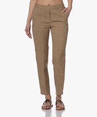 DIEGA Pacifio Linen Pull-on Pants - Camel
