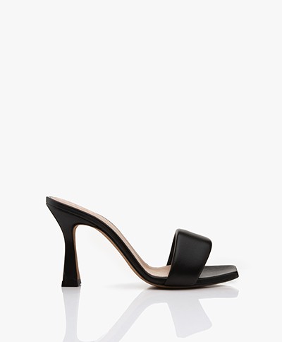 IRO Yolanda Leather Heeled Sandals - Black