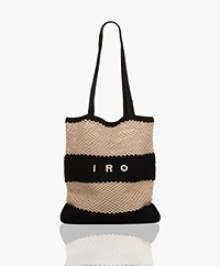 IRO Crochet Bag - Sand/Black