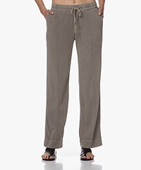 James Perse Cotton Blend Straight Pants - Greystone