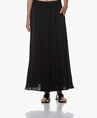 DIEGA Joko Satin Skirt with Spilt - Black