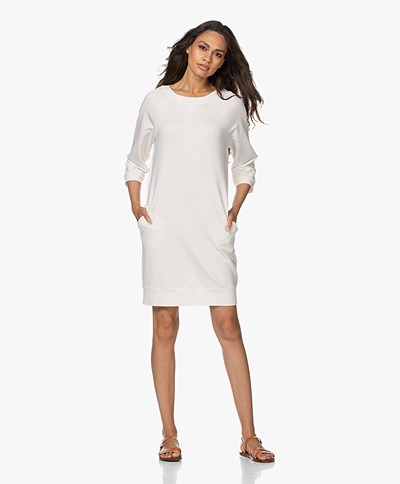 no man's land Sweater Dress with Cropped Sleeves - Ivory