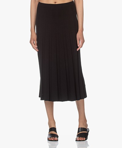 Filippa K Ruby Knitted Viscose Blend Skirt - Black