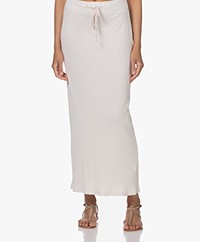 James Perse Pull On Rib Jersey Maxi Rok - Oyster