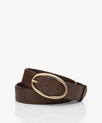 Vanessa Bruno Leather Belt - Chocolat