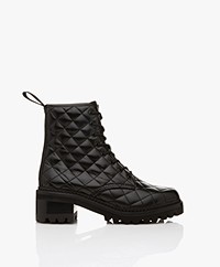See by Chloé Jodie Quilted Combat Boots - Black