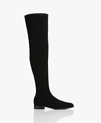 Panara Over-the-knee Stretch Boots - Black