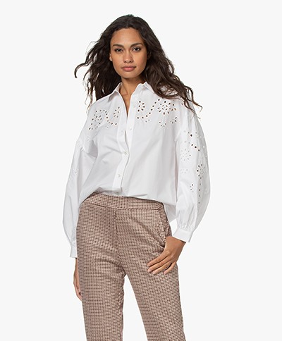 Rails Alister Broderie Anglaise Blouse - Wit 