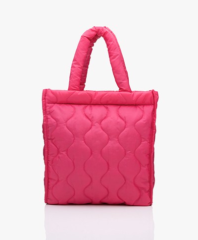KYRA Puffer Quilted Shopper - Fluo Pink