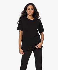 IRO Flory Cotton-Modal Short Sleeve T-shirt - Black
