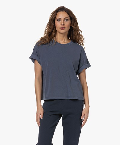 XÍRENA Palmer Cotton T-shirt - Navy Fade