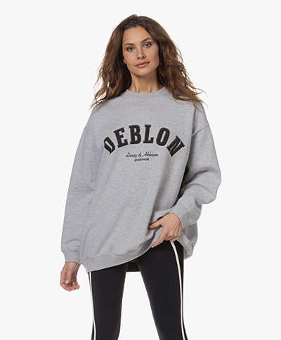 Deblon Sports Puck Oversized Logo Sweater - Grey Marl