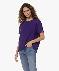 American Vintage Sonoma Slub Jersey T-shirt - Ultra Violet Vintage