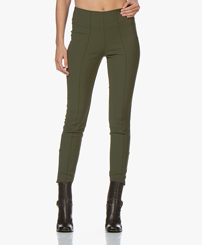 By Malene Birger Adelio Slim-fit Pants - Tent Green