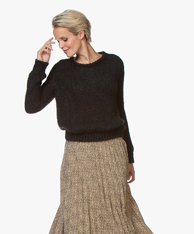 American Vintage Manina Wool Blend Sweater - Carbon