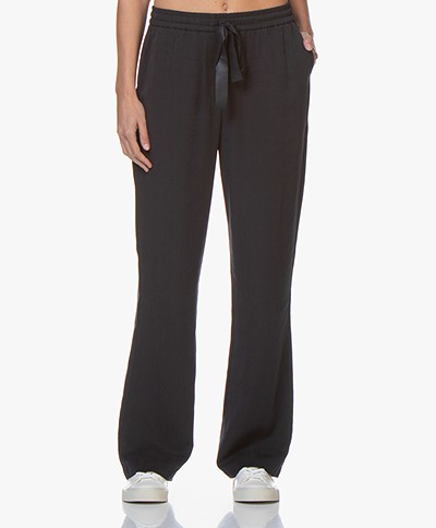 Josephine & Co Gilles Viscose Twill Pull-on Pants - Navy