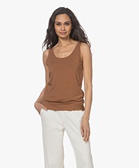 LaSalle Lyocell Blend Tank Top - Toffee