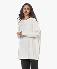 Woman by Earn Tom Oversized Katoenen Jersey Sweatshirt - Off-white 