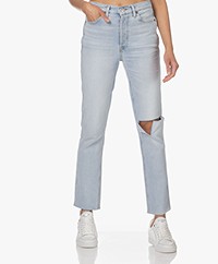 RE/DONE 80s Slim Straight Ripped Jeans - Donna