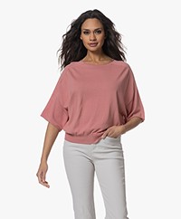 Drykorn Dilary Cotton Elbow Sleeve Sweater - Terracotta