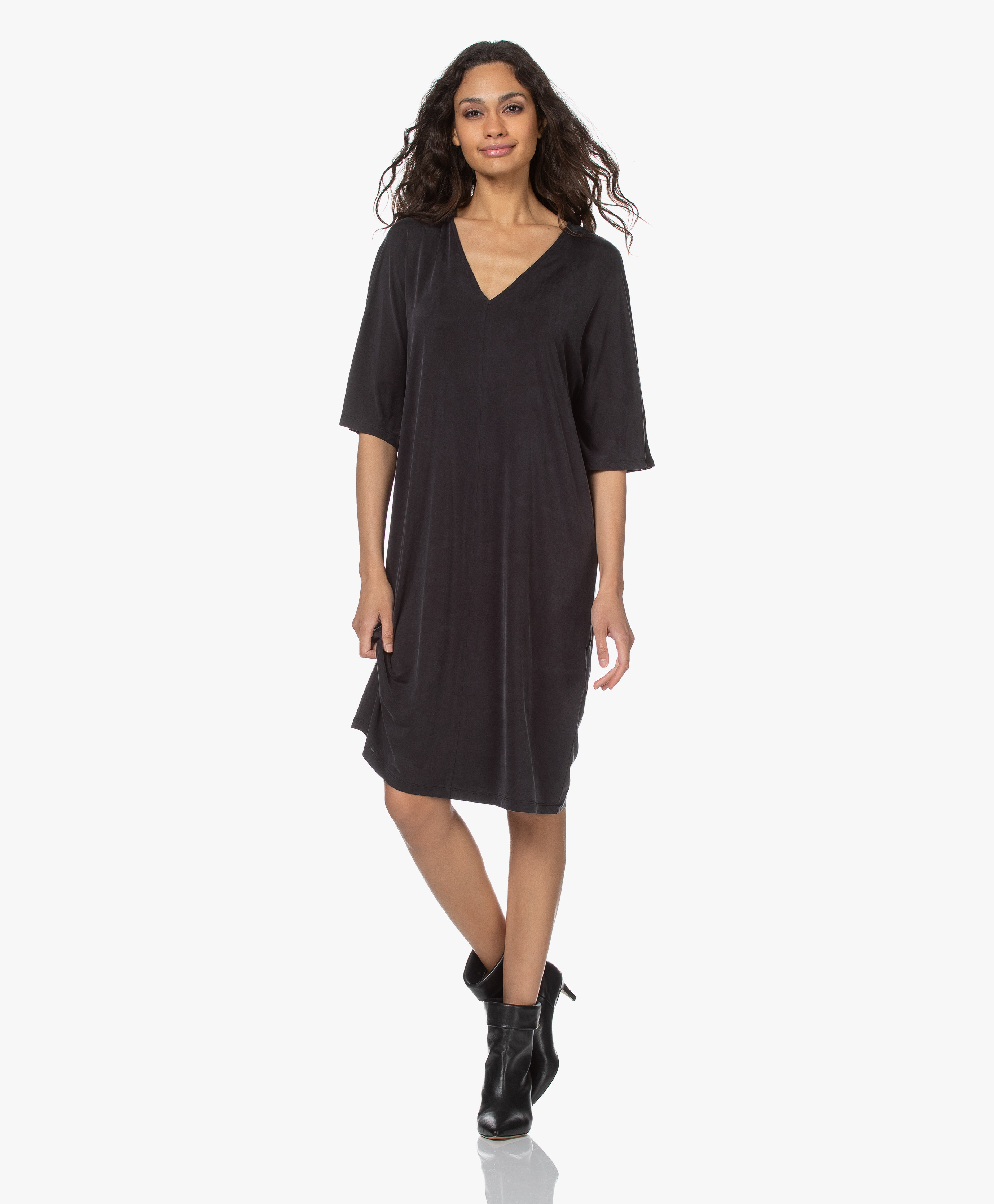 shiny t shirt dress