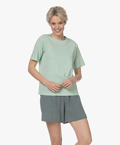 Josephine & Co Mare Garment Dyed Modal Blend T-shirt - Jade