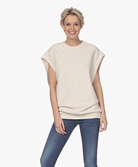 American Vintage Zutabay Mouwloos Sweatshirt - Ecru