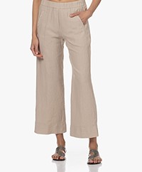 no man's land Cropped Linnen Broek - Linen