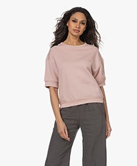 by-bar Sabine Vintage Korte Mouwen Sweatshirt - Light Violet