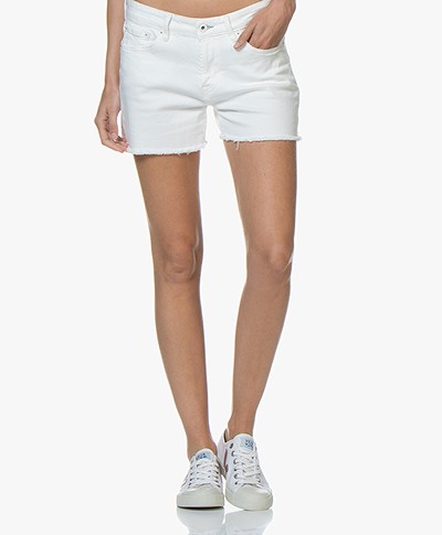 Denham Monroe Denim Shorts - White