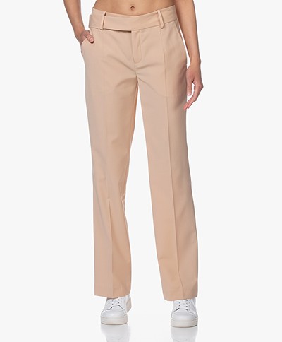 Drykorn Count Straight Wool Blend Pants - Powder Pink