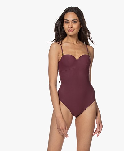 Calvin Klein Structured Bandeau Swimsuit - Fig