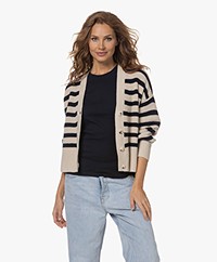 MUNTHE Tupper Striped Cotton-Wool Blend Cardigan - Kit
