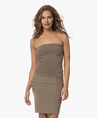 James Perse Twisted Tube Top - Cashew Pigment