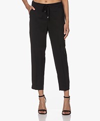 Plein Publique Le Lavande Viscosemix Loose-fit Broek - Zwart