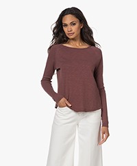 American Vintage Sonoma Slub Sweatshirt - Vintage Garnet