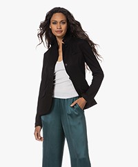 rag & bone Slade Wollen Jersey Blazer - Zwart