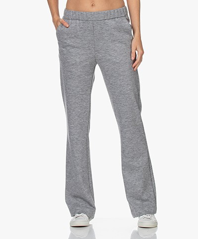 LaSalle Virgin Wool Blend Pull-on Pants - Grey