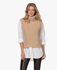 Josephine & Co Tray Sleeveless Turtleneck Sweater - Sand