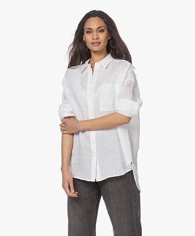 Drykorn Aake Linen Shirt - White