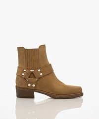 RE/DONE Cavalry Suede Ankle Boots - Caramel