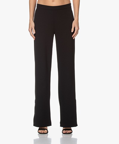 Woman by Earn Tammy Stretch Crepe Pants - Black