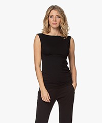 Wolford Aurora Cradle-to-Cradle Boothals Top - Zwart 