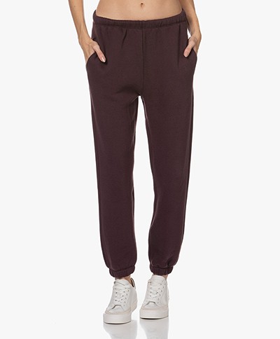 American Vintage Ikatown French Terry Sweatpants - Aubergine