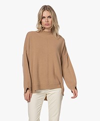 Resort Finest Cape Wool-Cashmere Mix Sweater - Camel