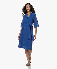 KYRA Odette Ausbrenner Midi Dress - Blue Galaxy