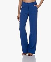 KYRA Hetty Getextureerde Jersey Pantalon - Blue Galaxy